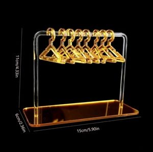 CLEAN GIRL AESTHETIC YELLOW CLOTHING RACK JEWELRY ORGANIZER